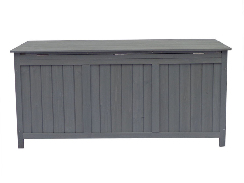 Opbergbox houten tuinkist "Macao" - 130 x 64 x 60 cm - Antraciet