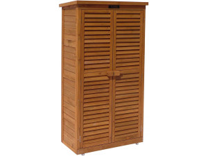 Tuinkast houten tuin berging "Space" - 87 x 46,5 x 160 cm - Bruin - kastanjebruin