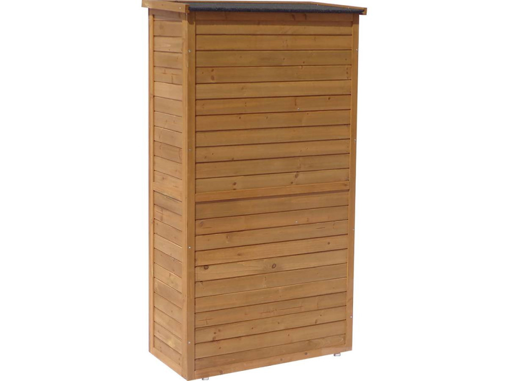 Tuinkast houten tuin berging "Space" - 87 x 46,5 x 160 cm - Bruin - kastanjebruin