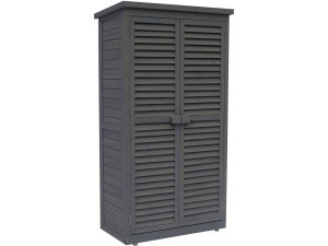 Tuinkast houten tuin berging "Space" - 87 x 46,5 x 160 cm - Antraciet