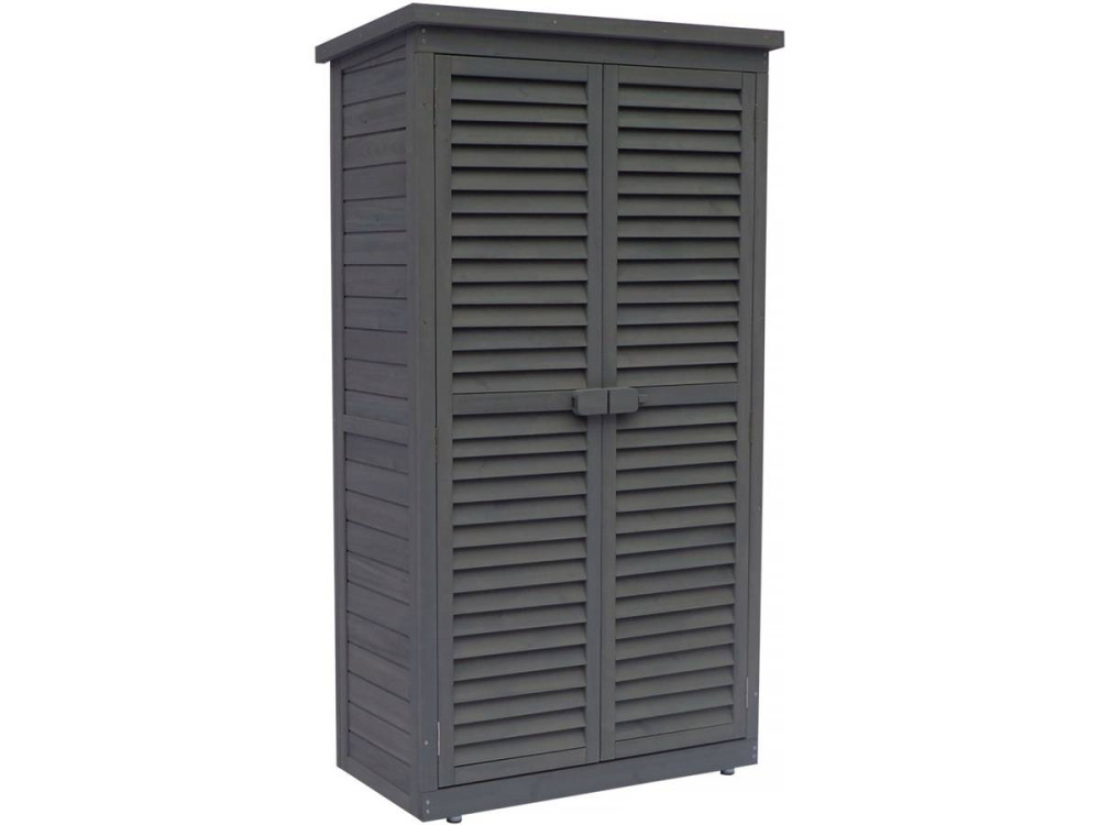 Tuinkast houten tuin berging "Space" - 87 x 46,5 x 160 cm - Antraciet