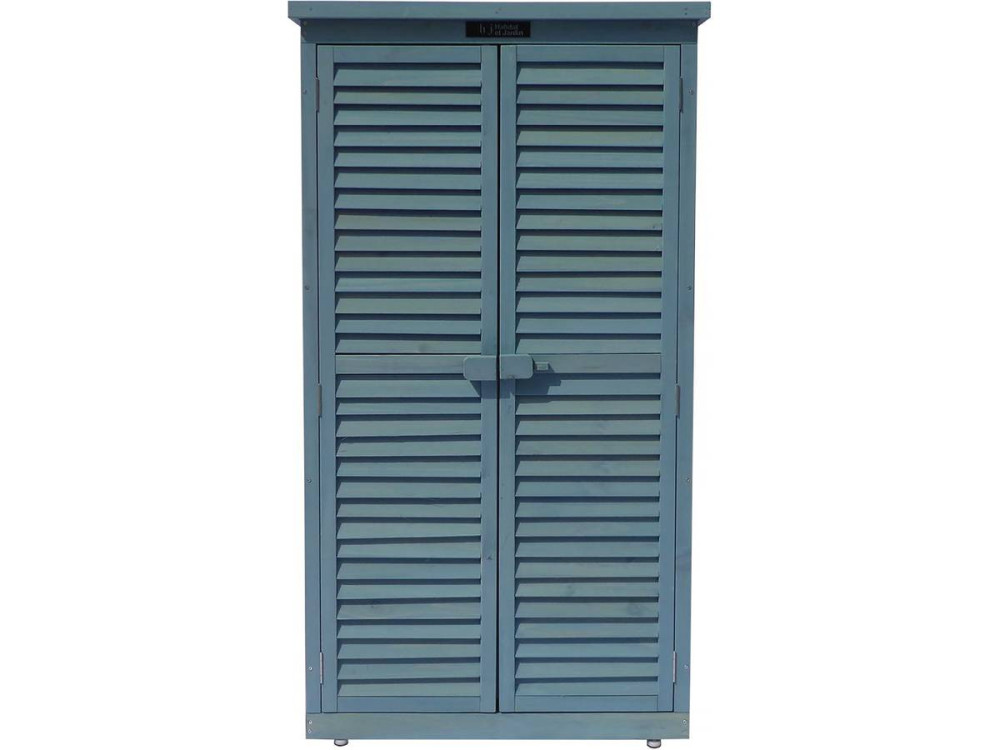 Tuinkast houten tuin berging "Space" - 87 x 46,5 x 160 cm - Blauw hemelsblauw
