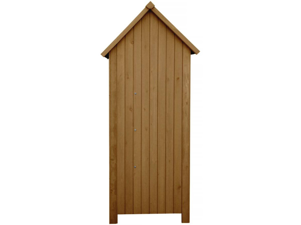Tuinkast houten tuin berging "Cabanon" - 77 x 54,5 x 179 cm - Bruin - kastanjebruin