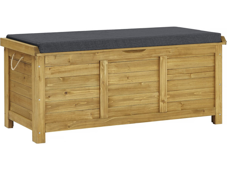 Opbergbox houten tuinkist "Gana" - 125 x 60 x 54 cm - Bruin - kastanjebruin