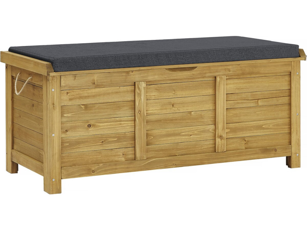 Opbergbox houten tuinkist "Gana" - 125 x 60 x 54 cm - Bruin - kastanjebruin