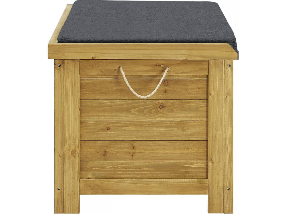 Opbergbox houten tuinkist "Gana" - 125 x 60 x 54 cm - Bruin - kastanjebruin