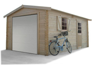 Houten garage - 19.26 m² - 2.58 x 5.38 x 2.53 m - 40 mm