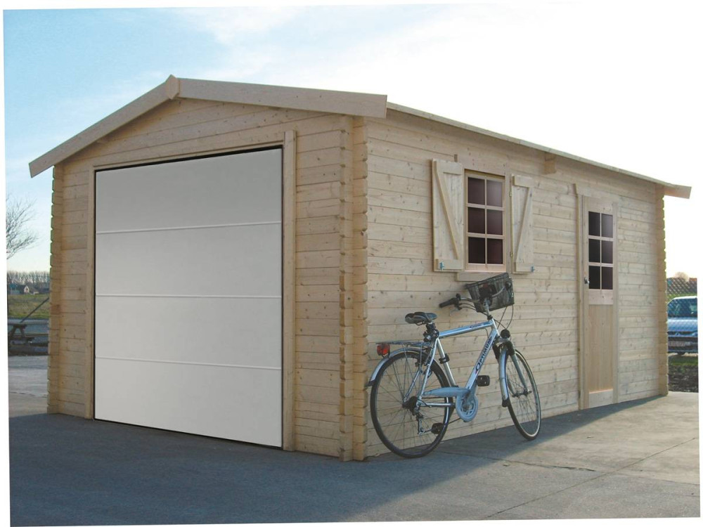 Houten garage - 19.26 m² - 2.58 x 5.38 x 2.53 m - 40 mm