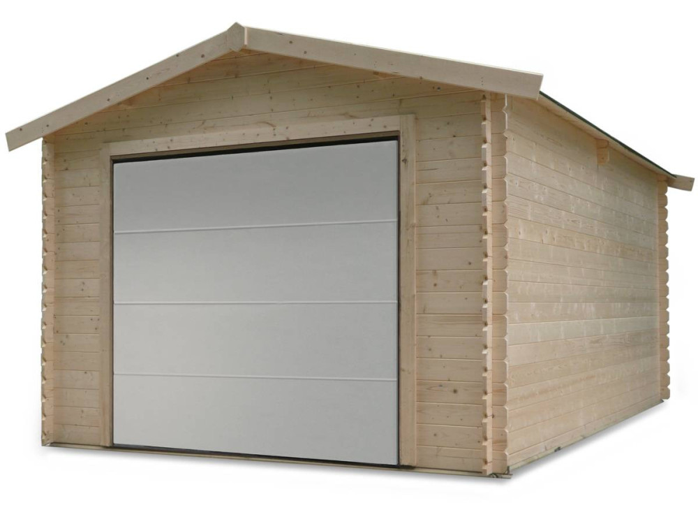 Traditionele" houten garage - 18.19 m² - 3.58 x 5.08 x 2.82 m - 28 mm