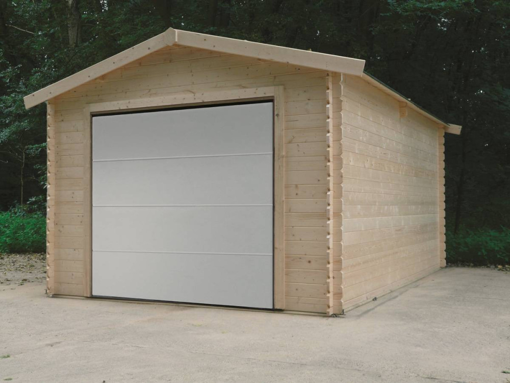 Traditionele" houten garage - 18.19 m² - 3.58 x 5.08 x 2.82 m - 28 mm