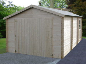 Houten garage - Garodeal - 20 m² - 5.19 x 3.86 x 2.66 m - 34 mm