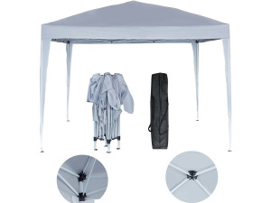 Partytent inklapbaar feesttent "Svetlana 4" - 12 m² - 3 x 4 m - Wit