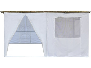 Soeka Sukkah loofhut "Nina" aanpasbaar - 4 x 3 m - 4 bamboerollen en 4 houten latten