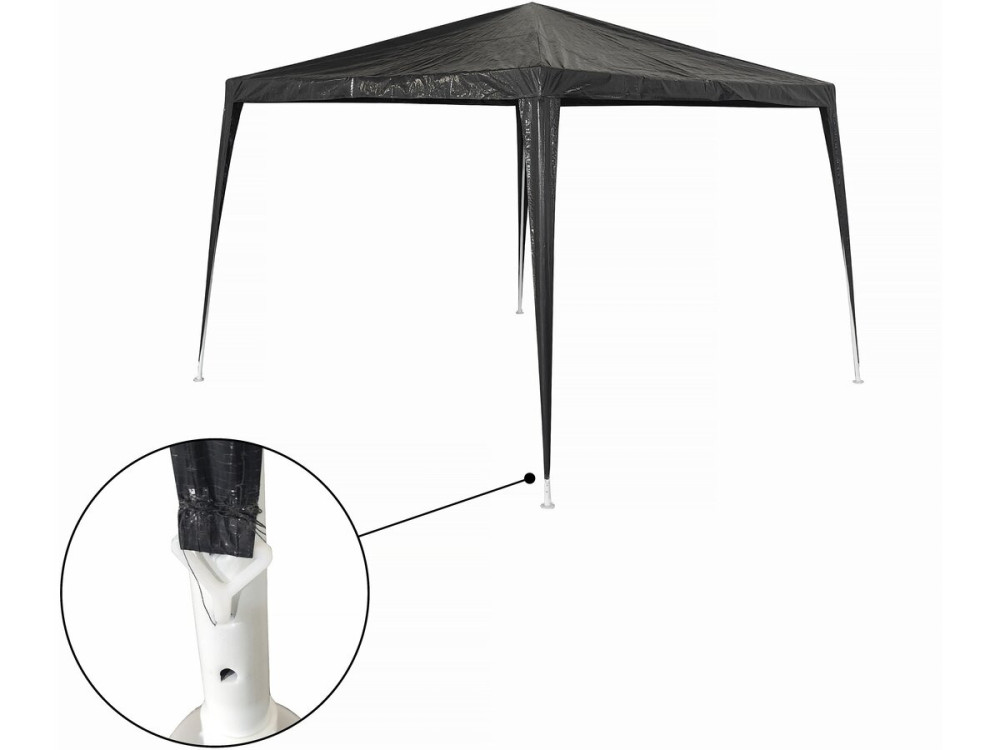 Natacha 3" tuinprieel - 3 x 3 m - Grijs