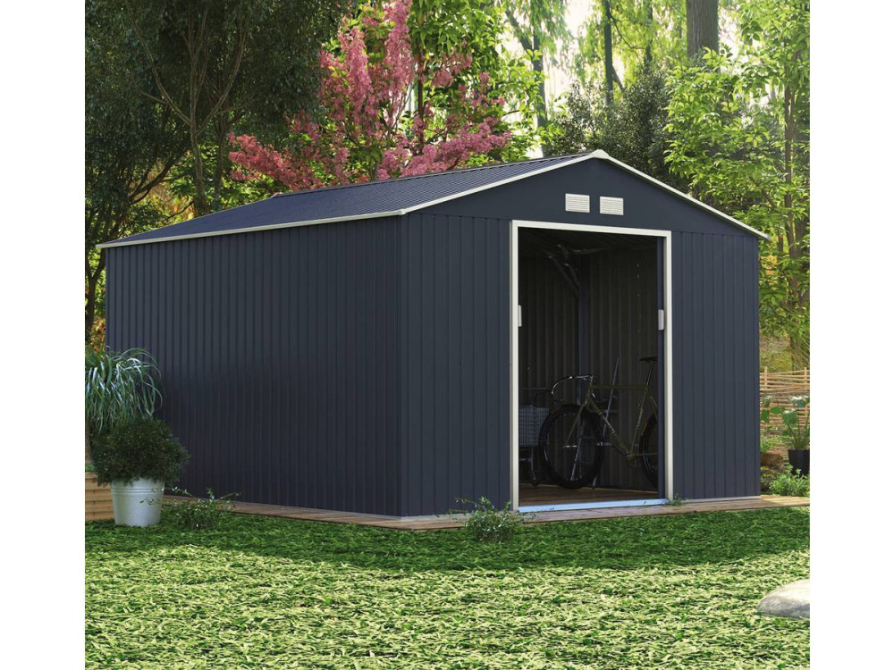 Tuinhuisje metaal "Vegas" - 12,98 m² - Grijs