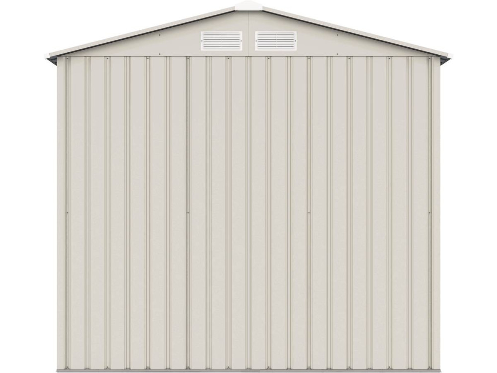 Tuinhuisje metaal "Nebraska" - 2.71 m² - Beige / Grijs antraciet