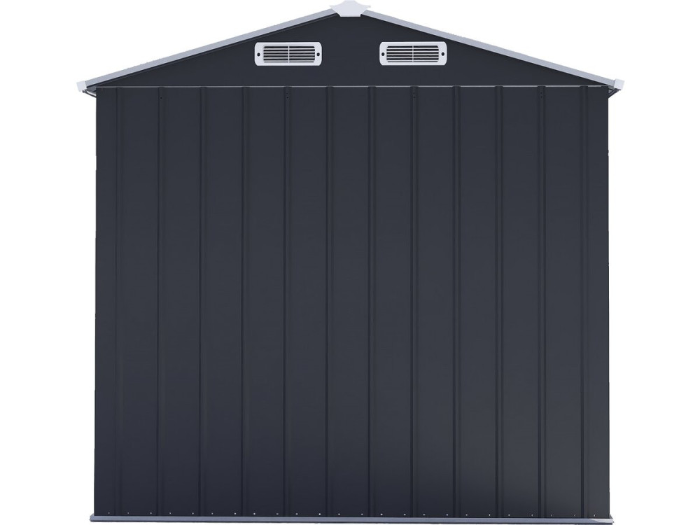 Metalen tuinhuisje met schuifdeuren "Boston" - 4.12 m² - Grijs