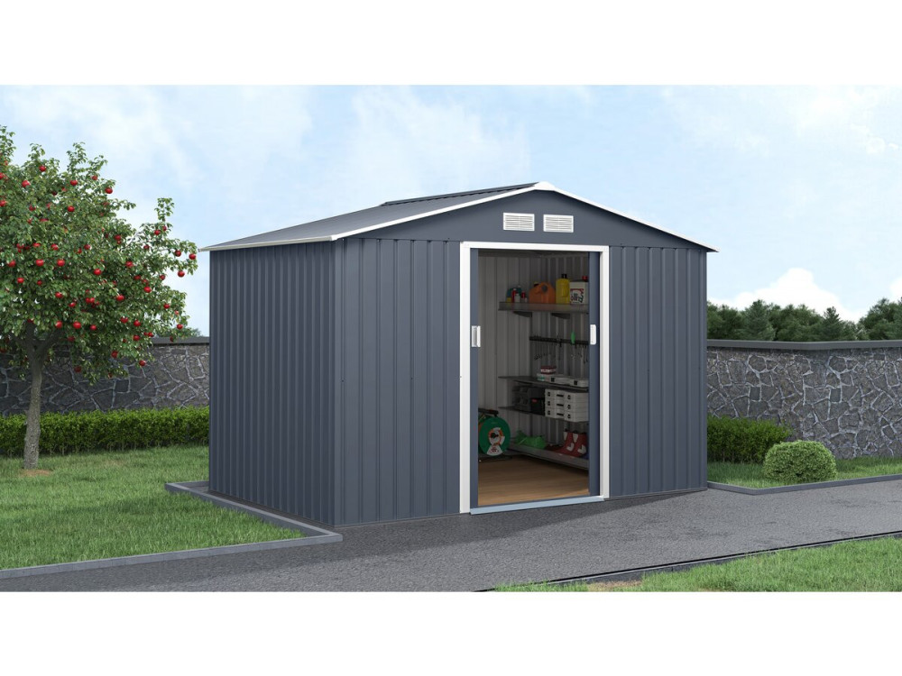 Metalen tuinhuis "Vegas II" - 5,29 m2 - Grijs