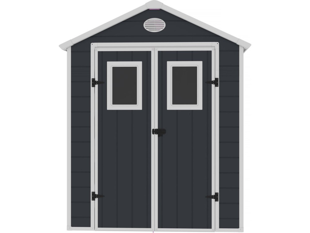 Tuinhuisje resin "Texas" - 5,23 m² - inclusief verankeringsset  - Antraciet