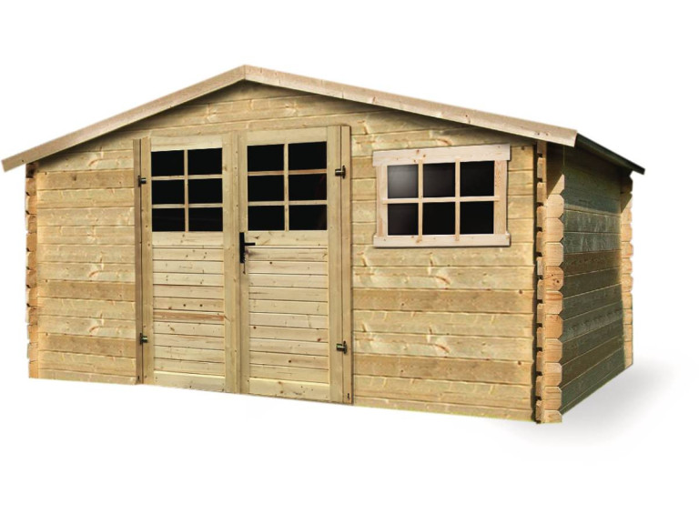 Traditioneel houten tuinhuisje - 11.56 m2 - 388 x 298 x 218 cm - 28mm