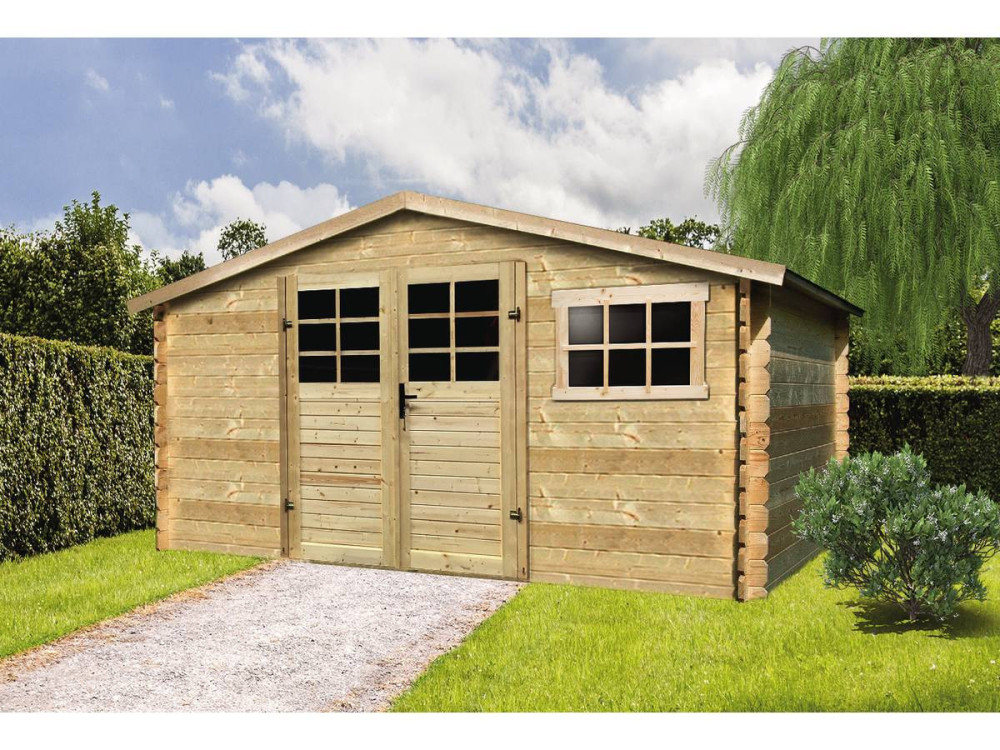 Traditioneel houten tuinhuisje - 11.56 m2 - 388 x 298 x 218 cm - 28mm