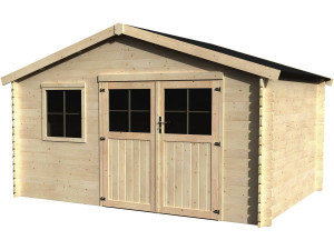 Flodeal" houten tuinhuisje - 11.86 m² - 3.98 x 2.98 x 2.44 m - 28 mm
