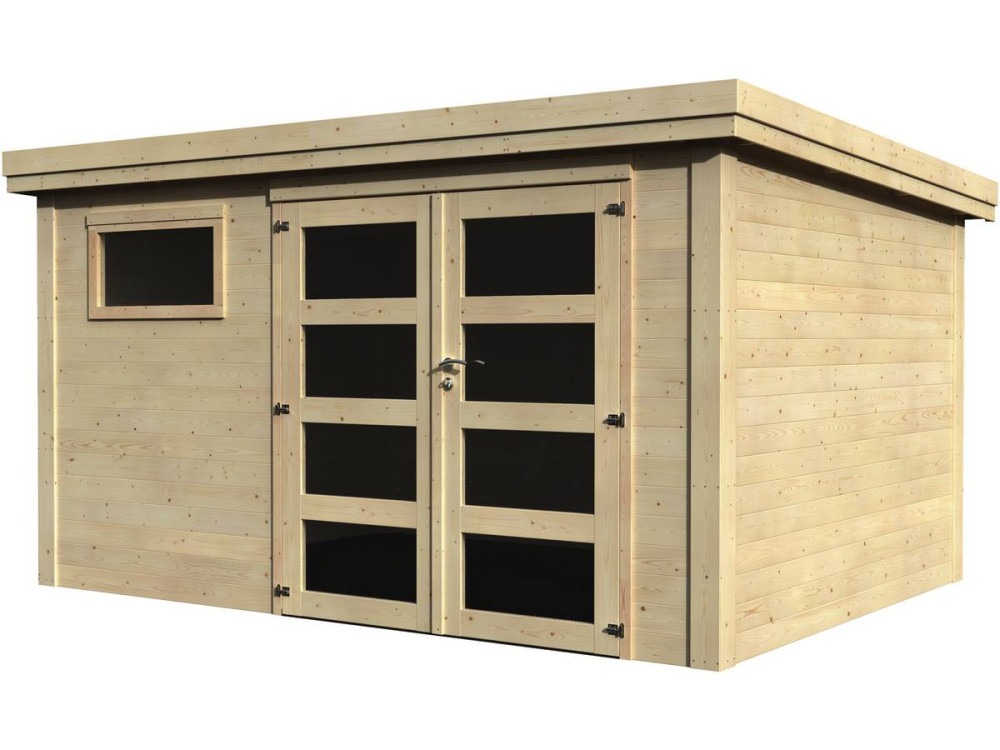 Houten tuinhuis "Paolo" - 10 m² - 3.65 x 2.75 x 2.16 m - 28 mm
