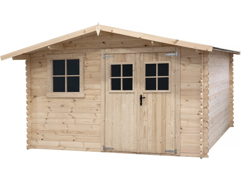 Tuinhuisje hout 14 m² "Oz" - 388 x 298 x 225 cm - 28 mm