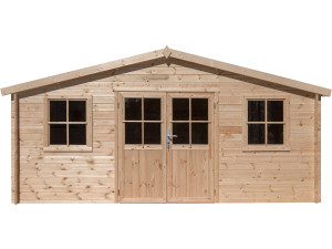 Tuinhuisje hout "Alex" - 20.20 m² - 480 x 400 x 239 cm - 28 mm