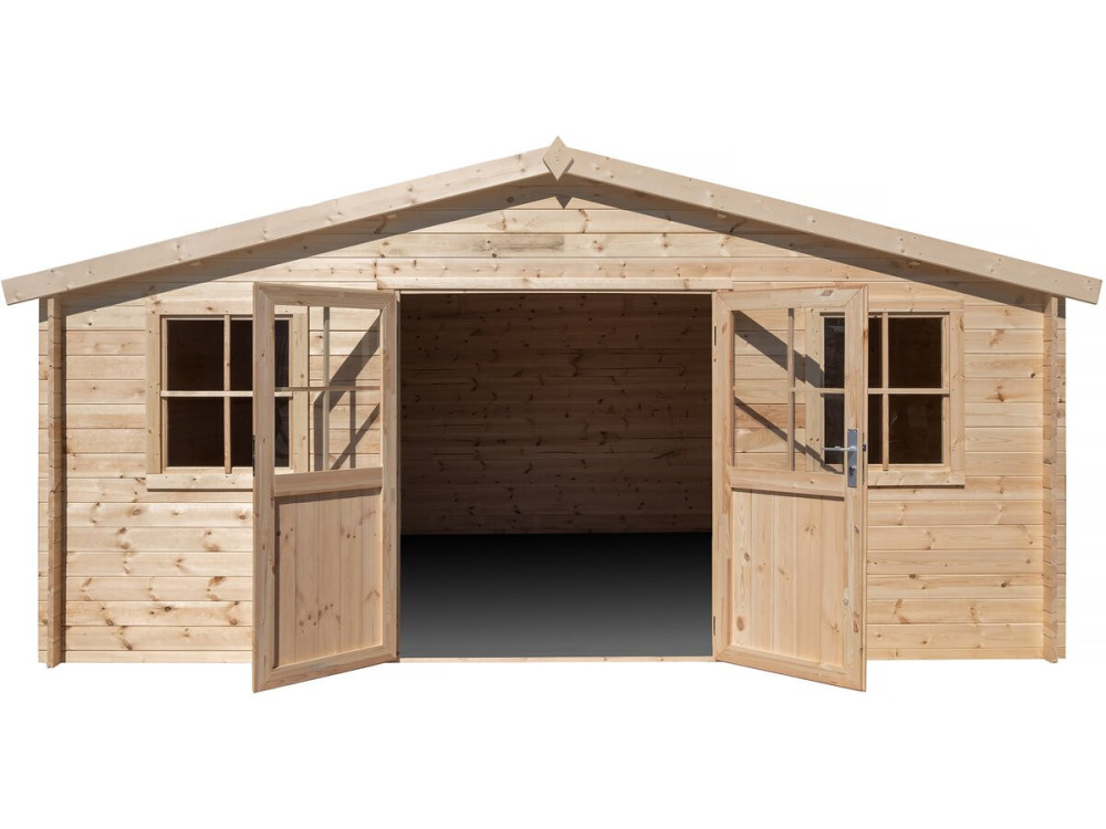 Tuinhuisje hout "Alex" - 20.20 m² - 480 x 400 x 239 cm - 28 mm