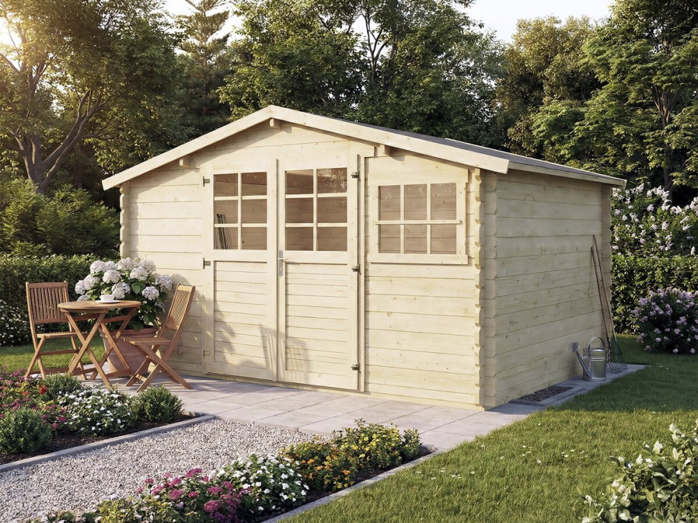 Met autoclaaf behandeld houten tuinhuisje "Belmont" - 12,53 m² - 34 mm