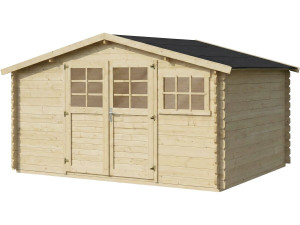 Houten tuinhuis "Clairval" - 416 x 301 x 218 cm - 12,53 m² - 28 mm