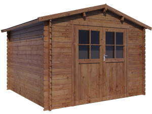 Houten tuinhuisje "Willow" - 9,3 m² - 28 mm - Bruin