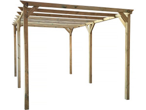 Carport hout "Solar II" 3 x 5 x 2,4 m