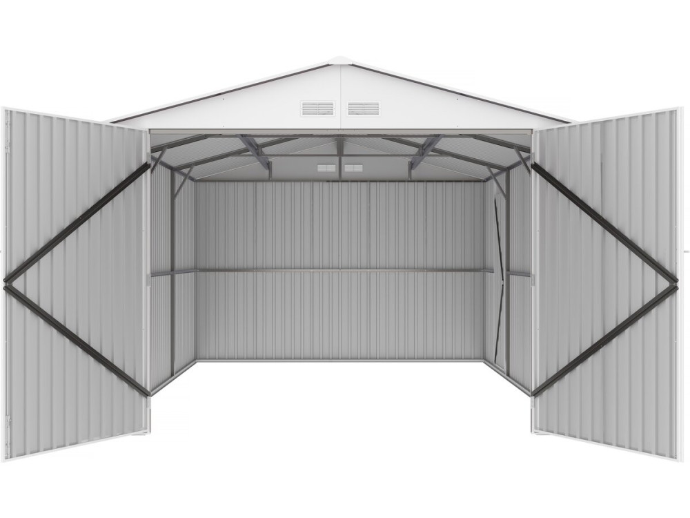 Garaga schuur metaal "Nevada" - 15,36 m² met goot