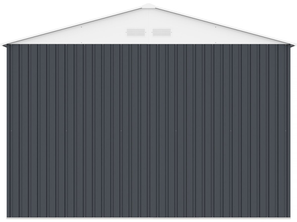 Garage auto schuur metaal "Houston" - 15,36 m² met zonnepanelen - Antraciet