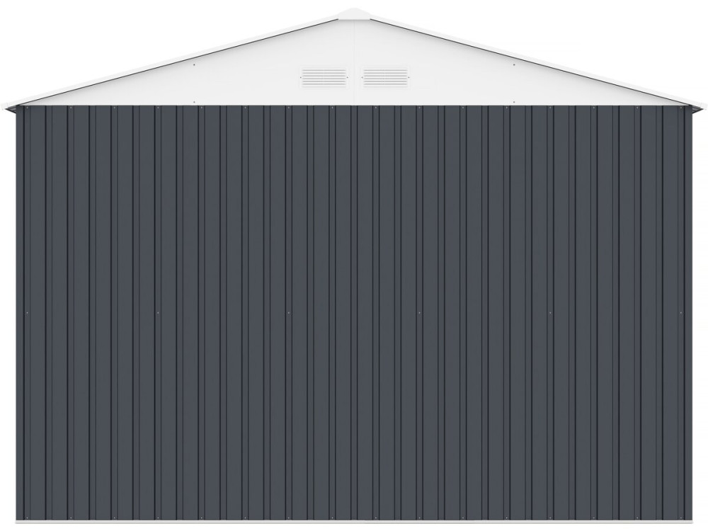 Garage auto schuur metaal "Houston" - 18,56 m² met goot - Antraciet