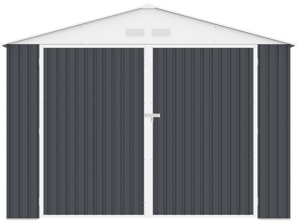 Garage auto schuur metaal "Houston" 18,56 m²  - Antraciet