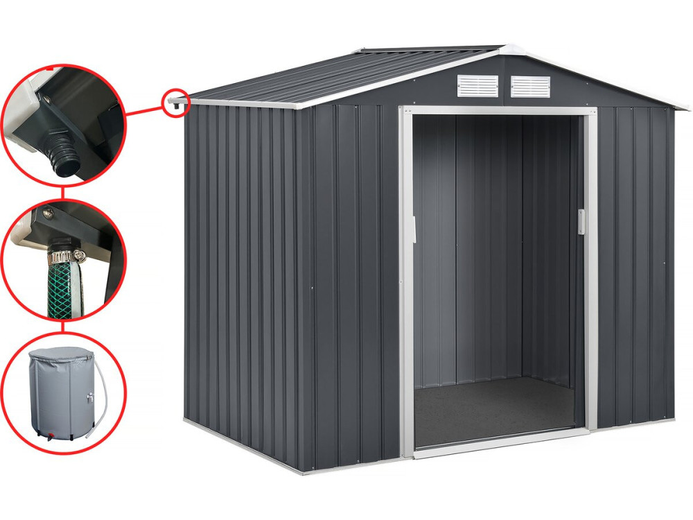 Goot voor tuinhuisje en garage metaal van 13 tot 18,5 m2