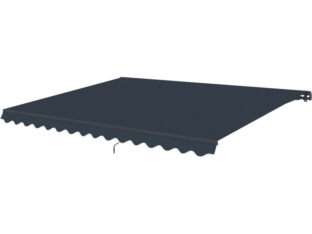 Luifel zonnescherm aluminium "Ombra 4" - 395 x 300 cm - Grijs