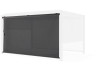 Pergola rolgordijn zonwering - 370 x 204 cm - Grijs antraciet