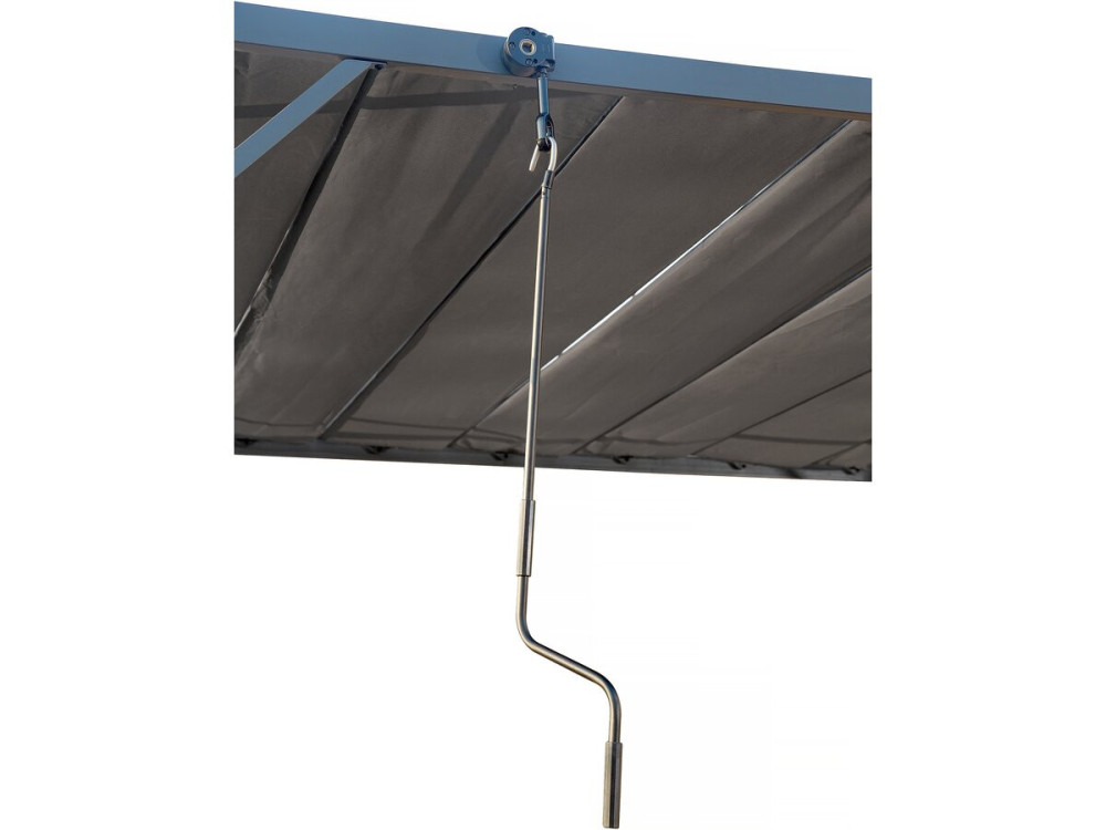 Pergola 3 x 4 m zonwering verstelbaar schaduwdoek "Lodge" - Antraciet