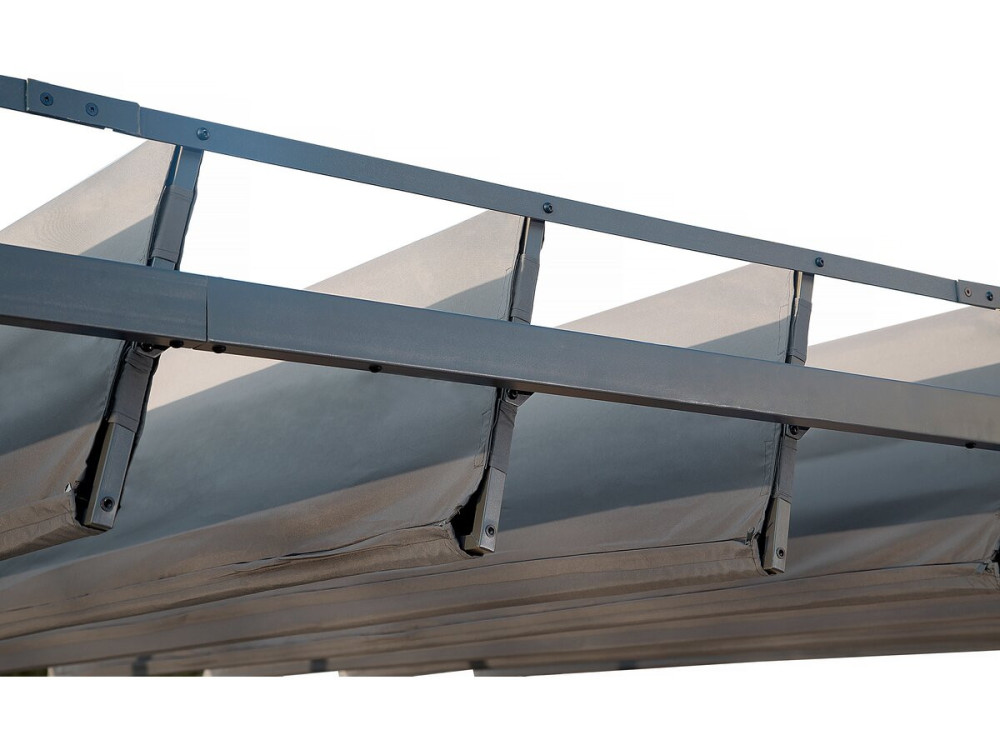 Pergola 3 x 4 m zonwering verstelbaar schaduwdoek "Lodge" - Antraciet