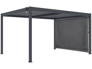 Bioclimatische pergola "Windsor" met aluminium luifel - 3 x 4 m - Grijs
