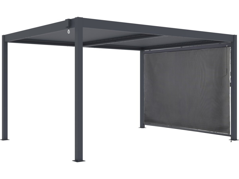Bioclimatische pergola "Windsor" met aluminium luifel - 3 x 4 m - Grijs