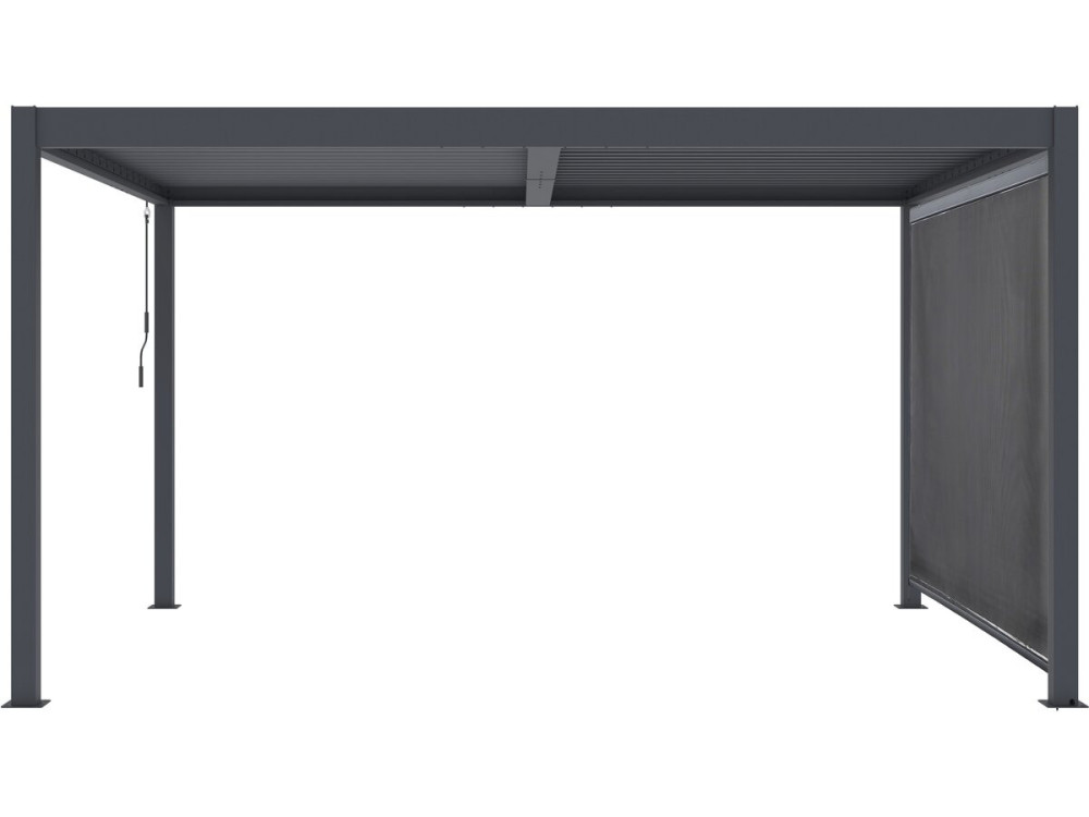 Bioclimatische pergola "Windsor" met aluminium luifel - 3 x 4 m - Grijs