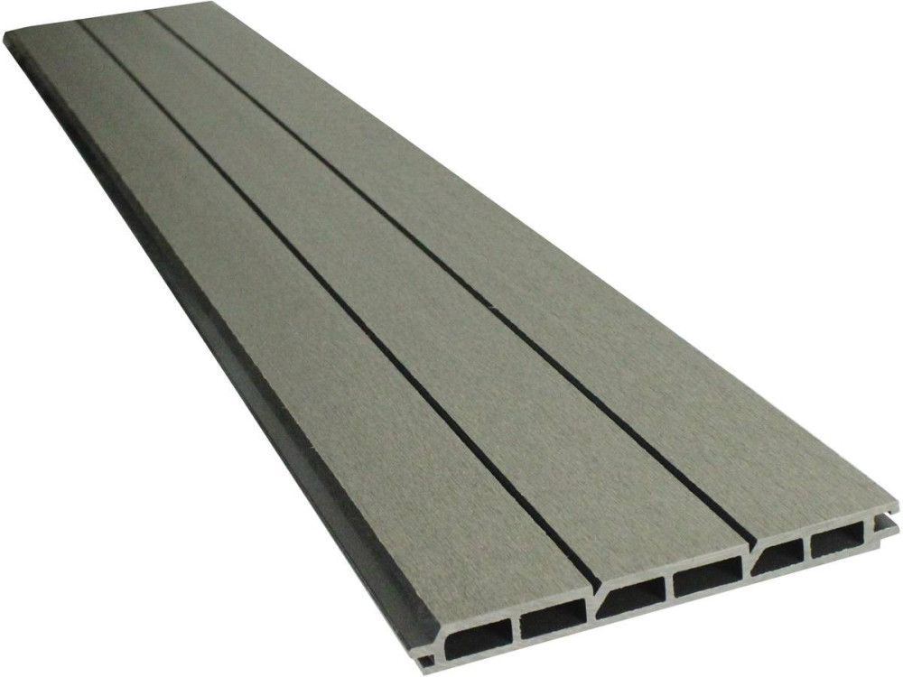 Schutting set composiet 1,6 x 1,2 m - Gratis bevestigingsset - Grijs