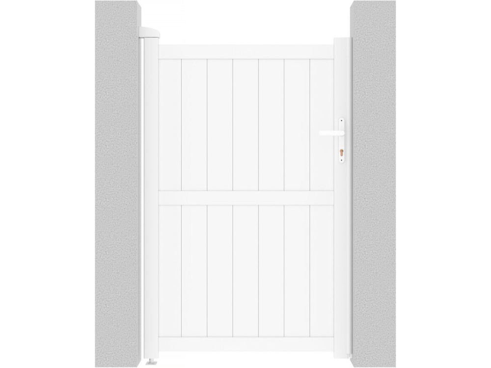 Tuinpoort tuindeur aluminium "Lola" - 101,2 x 155,9 cm - Wit