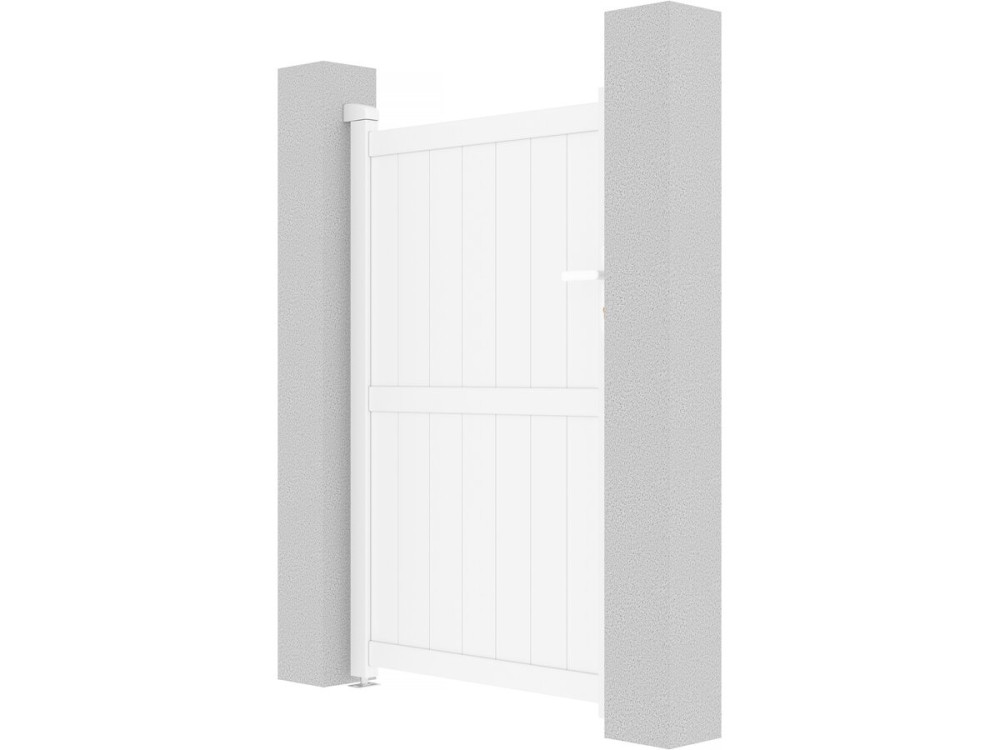Tuinpoort tuindeur aluminium "Lola" - 101,2 x 155,9 cm - Wit