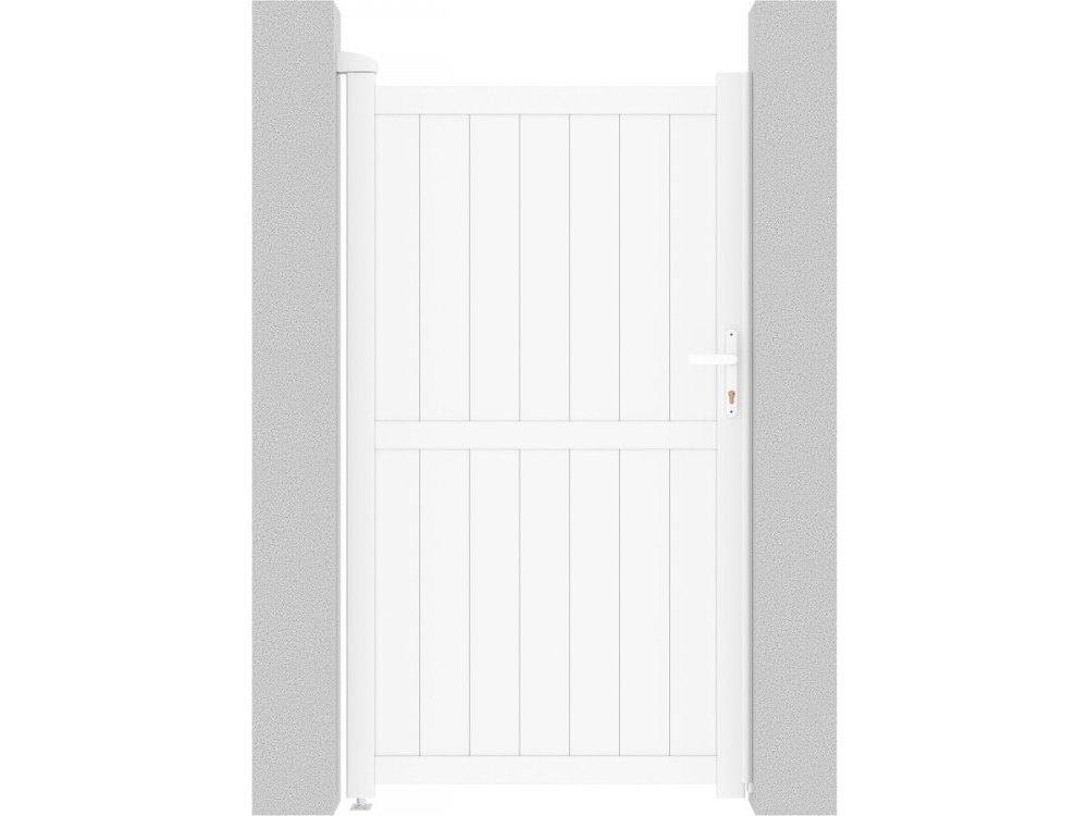 Tuinpoort tuindeur aluminium "Lola" - 101,2 x 180,9 cm - Wit